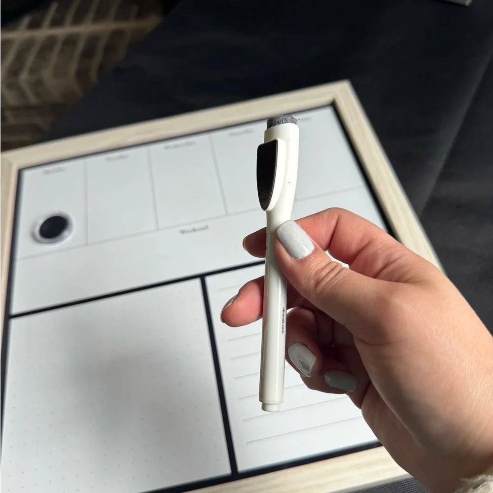 White and Black Weekly Planner Board